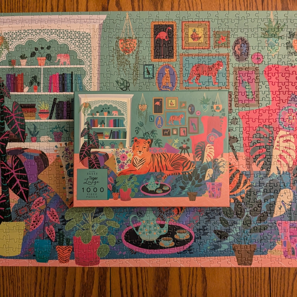 Elena Essex 1000 Piece Puzzle -Tiger Lounge - Picture 2 of 10
